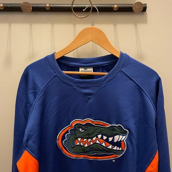 Florida Gators Colosseum Athletics Sweatshirt | L, Royal Blue NCAA Logo Pullover - Picture 5 of 9